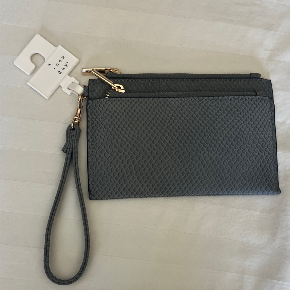 A New Day Slate Textured Clutch